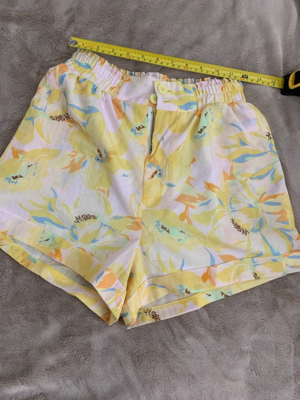 Yellow Floral Linen Blend 2 piece set - Picture 5 of 10